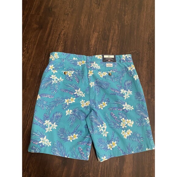 Vineyard Vines Men's 37 Breaker Shorts Palm Tree Pattern 8.5 inch Inseam Blue - Picture 5 of 10